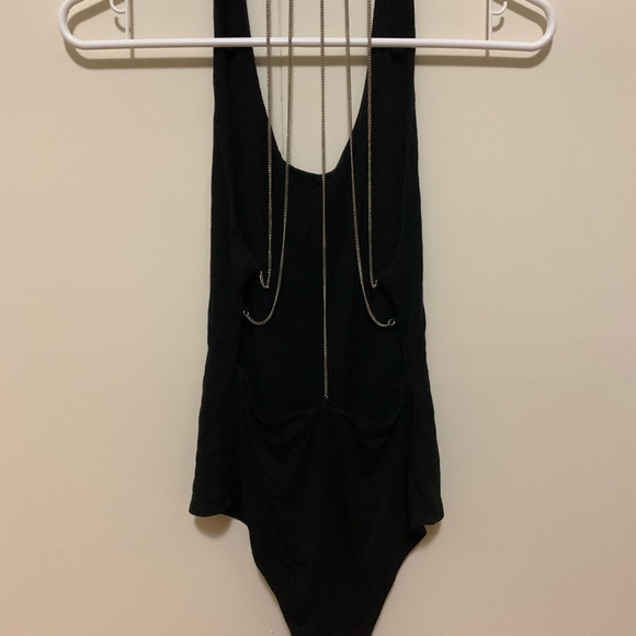 iHeartRaves Black Luxe Chained Bodysuit Size Small - Picture 7 of 7